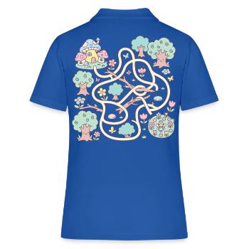 Fairy Forest Adventure Interaktives Labyrinthspiel - Frauen Polo Shirt - Royalblau - Hinten - Ailine (174cm)