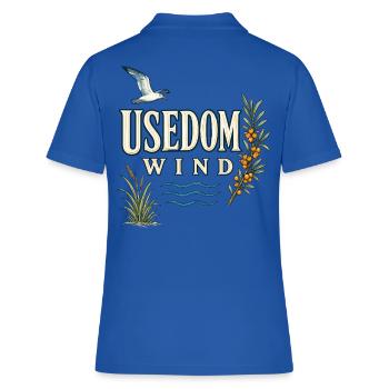 Usedom Wind – Amour côtier sur la mer Baltique - Polo Femme - bleu royal - Dos - Ailine (174cm)