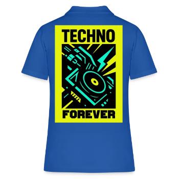 Techno Forever - Women's Polo Shirt - royal blue - Back - Ailine (174cm)