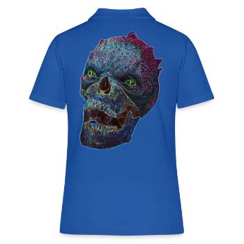 Monstre effrayant d’Halloween - Polo Femme - bleu royal - Dos - Ailine (174cm)