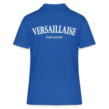 Versaillaise pur sucre - Polo Femme - bleu royal - Dos - Ailine (174cm)