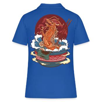 Dragons Soupe de nouilles - Polo Femme - bleu royal - Dos - Ailine (174cm)