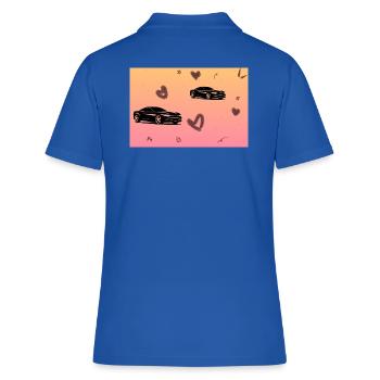 Auto  - Polo Femme - bleu royal - Dos - Ailine (174cm)