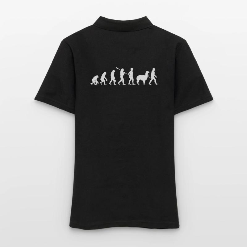 Evolution Alpaca Hike Fun Gift Idea Fun Women's Polo Shirt