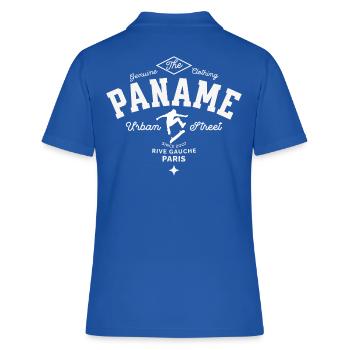 Paname Urban Street skateboarding - Polo Femme - bleu royal - Dos - Ailine (174cm)