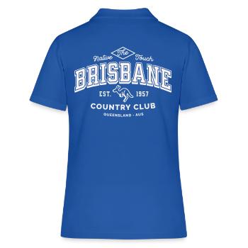 Brisbane Queensland country club - Polo Femme - bleu royal - Dos - Ailine (174cm)