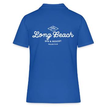 Long Beach Mauritius - Frauen Polo Shirt - Royalblau - Hinten - Ailine (174cm)