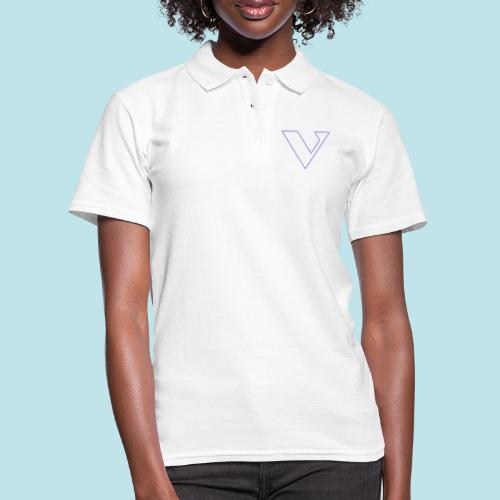 LETRA V BLANCA - Camiseta polo mujer