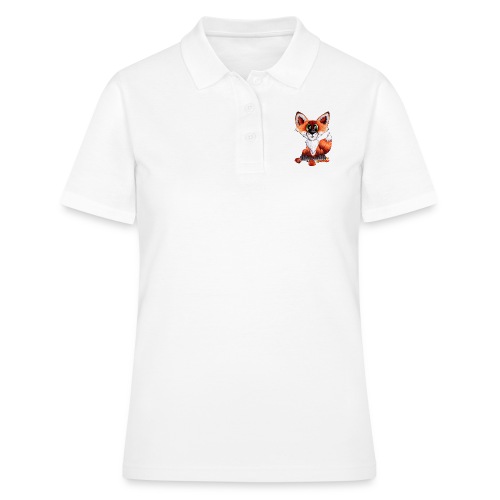llwynogyn - a little red fox - Frauen Polo Shirt