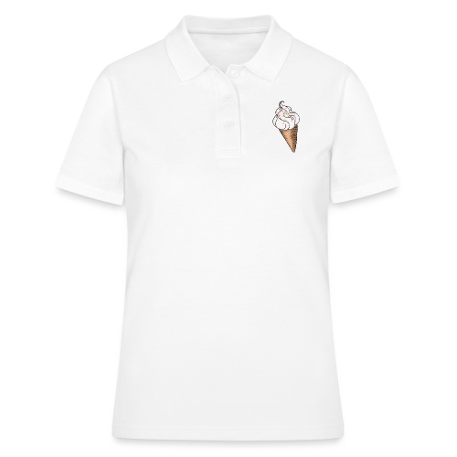 Softeis Vanille - Frauen Polo Shirt