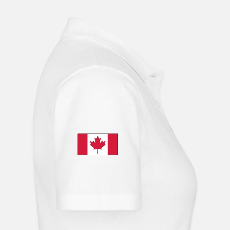 Drapeau du Canada - Polo Femme - blanc
