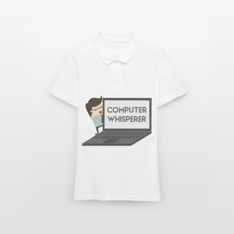 Computer Whisperer Programmierer Informatiker Frauen Polo Shirt