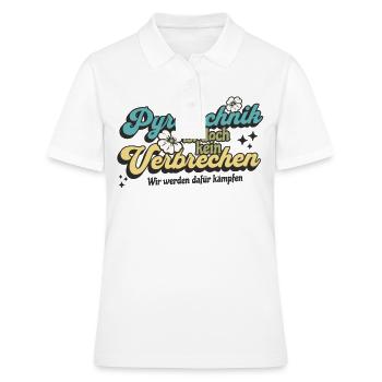 La pyrotechnie n’est pas un crime - Meme Spruch - Polo Femme - blanc - Devant - Ailine (174cm)