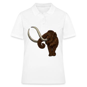 Mammouth de Ice Age Idée cadeau pour disparu - Polo Femme - blanc - Devant - Ailine (174cm)