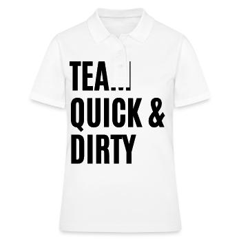 TEAM QUICK &DIRTY - Polo Femme - blanc - Devant - Ailine (174cm)