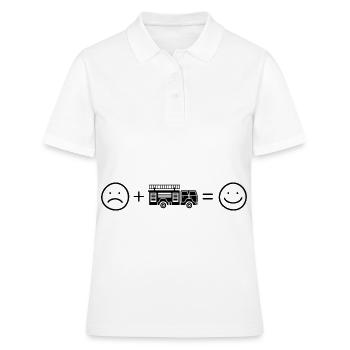 Smile Face und Fire Brigader - (2) - Frauen Polo Shirt - Weiß - Vorne - Ailine (174cm)
