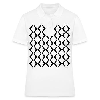 Uni Fashion - Women's Polo Shirt - white - Front - Ailine (174cm)
