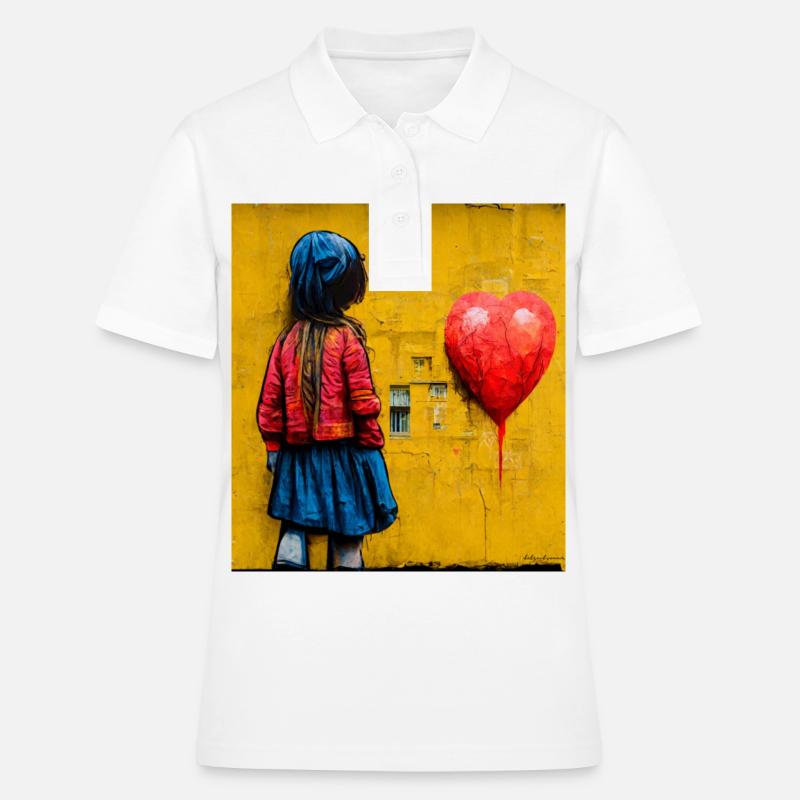comic pop art - Women's Polo Shirt - white