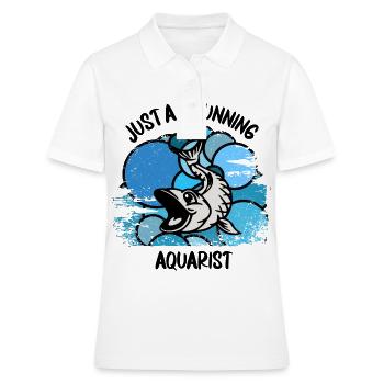 Aquariophiles Poissons Poissons d’ornement Aquaristique - Polo Femme - blanc - Devant - Ailine (174cm)
