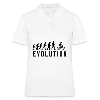 Cycling Evolution - Women's Polo Shirt - white - Front - Ailine (174cm)