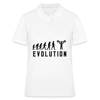 Evolution Bodybuliding Évolution de - Polo Femme - blanc - Devant - Ailine (174cm)