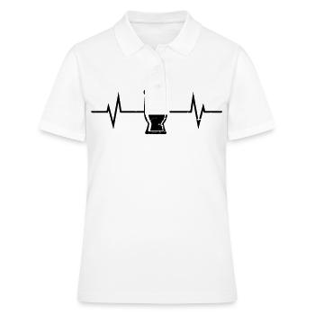 Bier Liebe – Bier, Bier & noch mehr Bier! - Frauen Polo Shirt - Weiß - Vorne - Ailine (174cm)