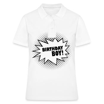 Anniversaire Garçon Anniversaire Fille Bub Homme - Polo Femme - blanc - Devant - Ailine (174cm)