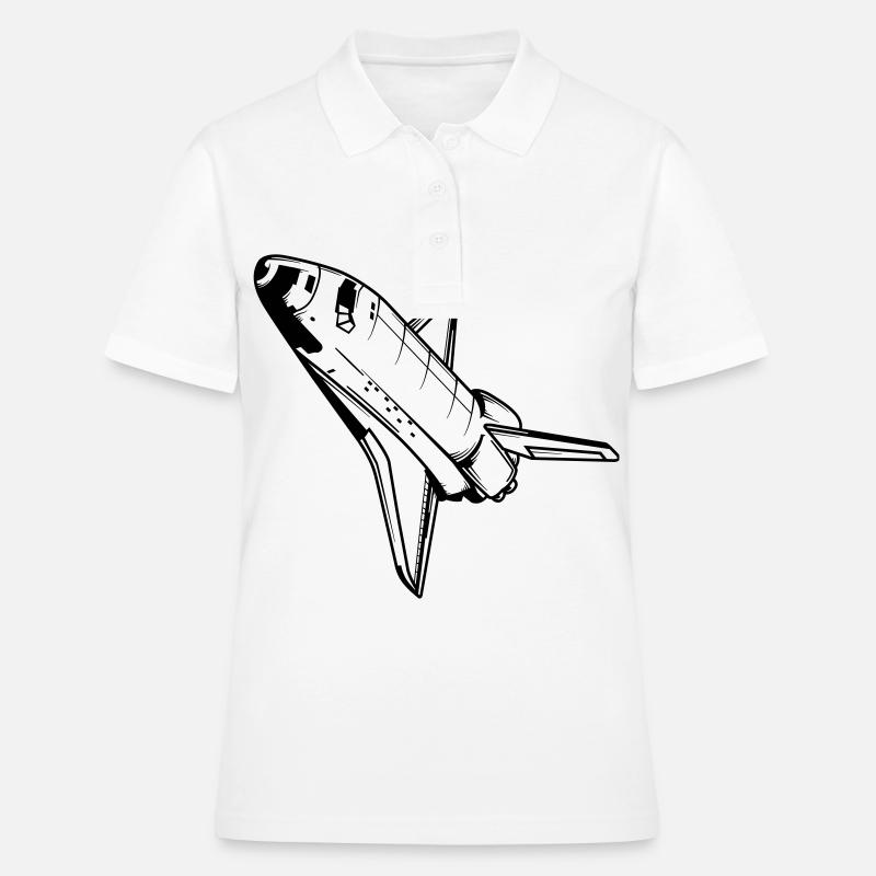 Navette spatiale Astronaute NASA Spaceflight - Polo Femme - blanc
