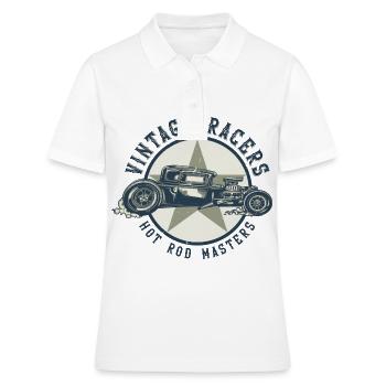 vintage racer Hotrod Hot Rod champion - Women's Polo Shirt - white - Front - Ailine (174cm)