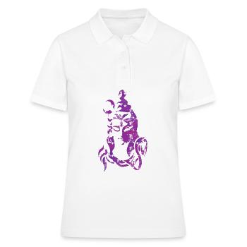 Shiva style usé violet - Polo Femme - blanc - Devant - Ailine (174cm)