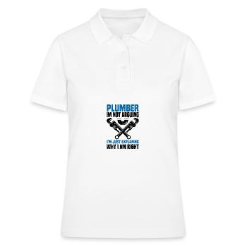 Handwerker - Frauen Polo Shirt - Weiß - Vorne - Ailine (174cm)