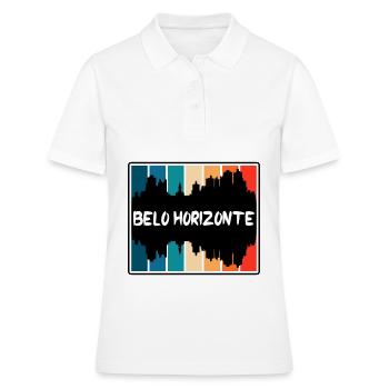 Belo Horizonte Brésil Skyline Silhouette Voyage So - Polo Femme - blanc - Devant - Ailine (174cm)