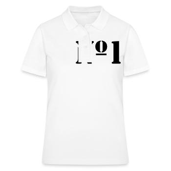 Nummer 1 - Frauen Polo Shirt - Weiß - Vorne - Ailine (174cm)