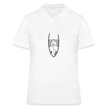 Surfbrett - Frauen Polo Shirt - Weiß - Vorne - Ailine (174cm)