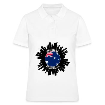 Brisbane Skyline Australia Flag Souvenir de voyage - Polo Femme - blanc - Devant - Ailine (174cm)