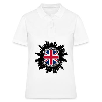 Bournemouth Skyline Uk Flag Souvenir de voyage - Polo Femme - blanc - Devant - Ailine (174cm)