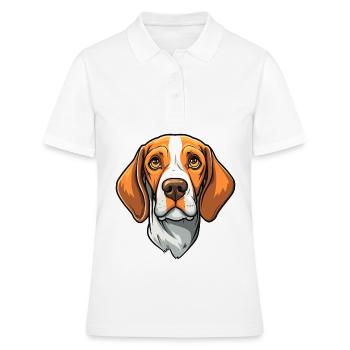 Ariege Pointer Hund Rasse Cartoon Kawaii Illustrati - Frauen Polo Shirt - Weiß - Vorne - Ailine (174cm)
