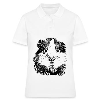 Cochons d'Inde - Polo Femme - blanc - Devant - Ailine (174cm)
