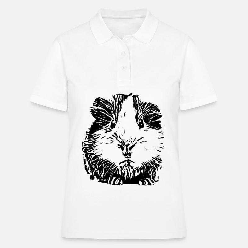 Cochons d'Inde - Polo Femme - blanc