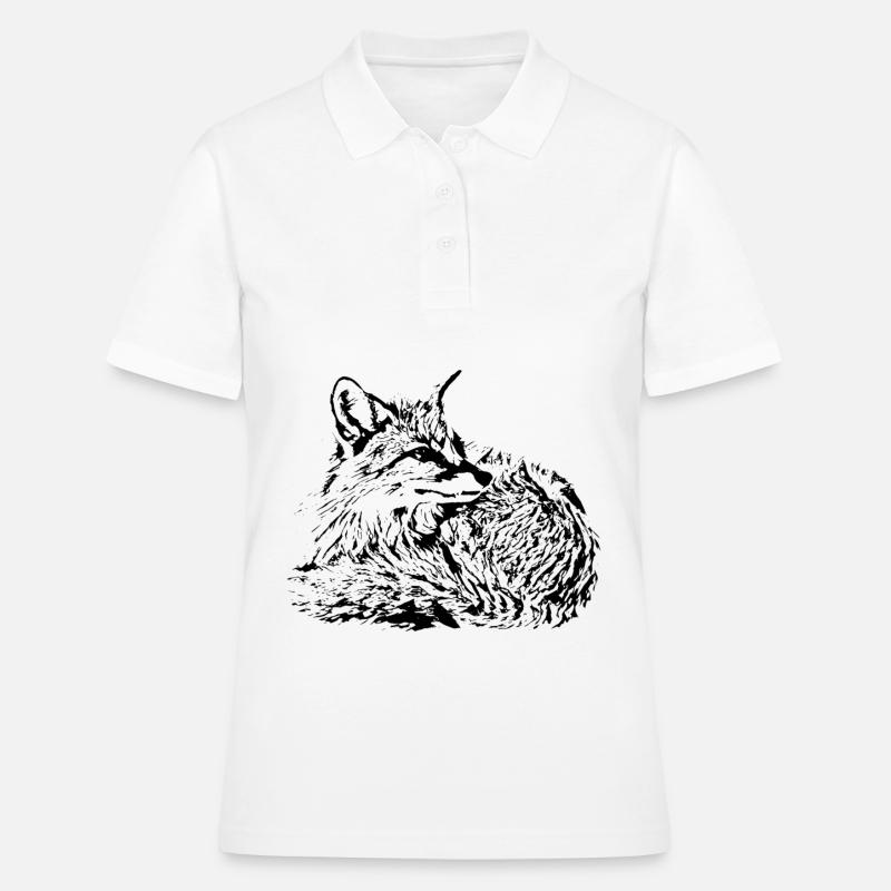 Renard - Polo Femme - blanc