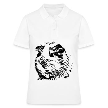 Cochons d'Inde - Polo Femme - blanc - Devant - Ailine (174cm)