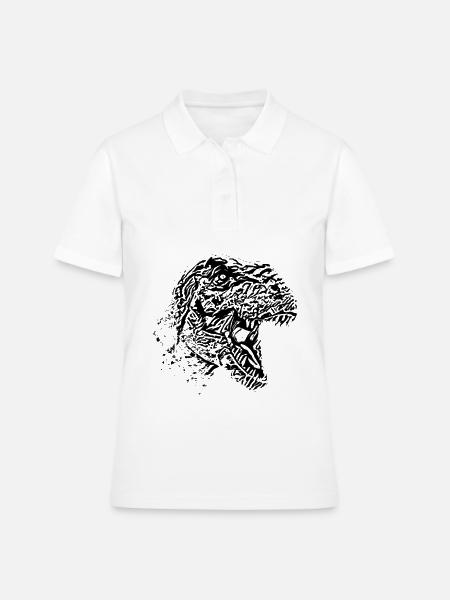 T-Rex - Polo Femme - blanc