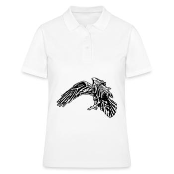 Corbeau - Polo Femme - blanc - Devant - Ailine (174cm)