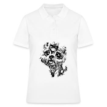 Yorkshire Terrier - Women's Polo Shirt - white - Front - Ailine (174cm)