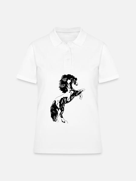 stallion - Women's Polo Shirt - white