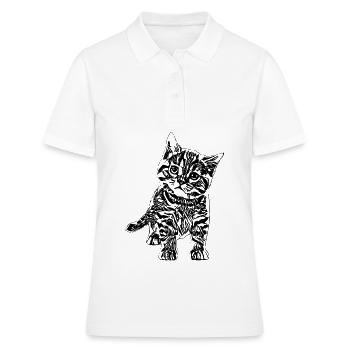 Chatons - Polo Femme - blanc - Devant - Ailine (174cm)