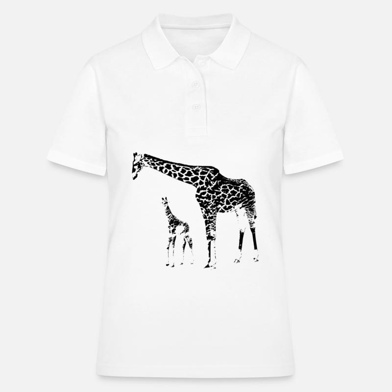 Giraffes - Women's Polo Shirt - white