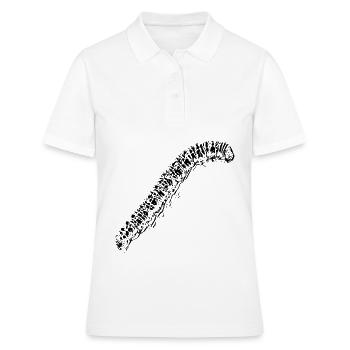 Raupe - Frauen Polo Shirt - Weiß - Vorne - Ailine (174cm)