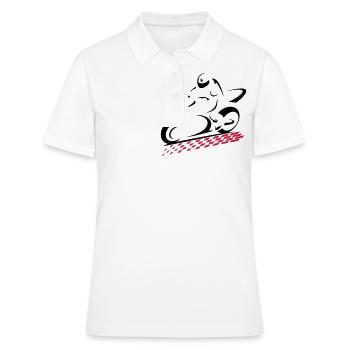 SPEED BIKE - Polo Femme - blanc - Devant - Ailine (174cm)