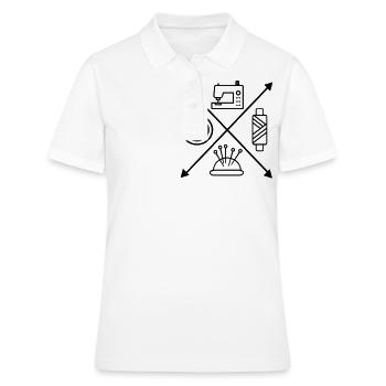 couture - Polo Femme - blanc - Devant - Ailine (174cm)
